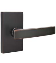 Geneva Lever with Rectangular Rose, Emtek 5052GV