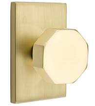 Octagon Knob with Rectangular Rose, Emtek 5052OCT