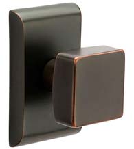 Square Knob with Neos Rose, Emtek 5051SQU