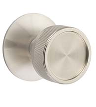 Knurled Conical Knob with Round Rose, Emtek 5057CCKNK