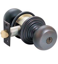 Key in Providence Knob with Regular Rose, Emtek 5100P
