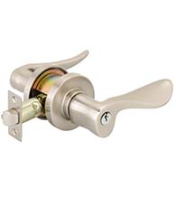 Luzern Key in Lever with Disk Rose, Emtek 5115LU