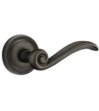 Medici Lever with Round Rose, Emtek 70512MDI
