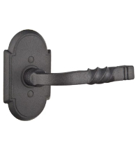 Wrought Steel San Carlos Lever with Arched Rosette, Emtek 7051SC