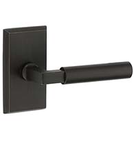 Bryce Sandcast Bronze Lever with Rectangular Rose, Emtek 7054BR