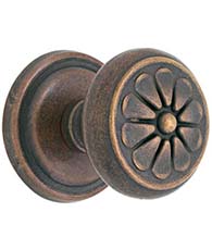 Petal Knob with Round Rose, Emtek 70512PT