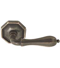 Octagon Lever with Matching Rose, Emtek 70515OCL