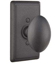 Savannah Knob with Rectangular Rose, Emtek 7053SV