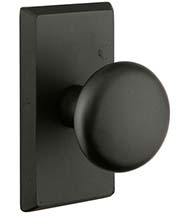 Winchester Knob with Rectangular Rose, Emtek 7054WC