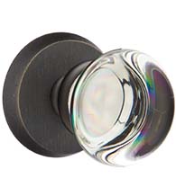 Providence Crystal Knob with Round Rose, Emtek 7056PC
