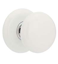 Ice White Porcelain Knobset, Emtek 8003IW