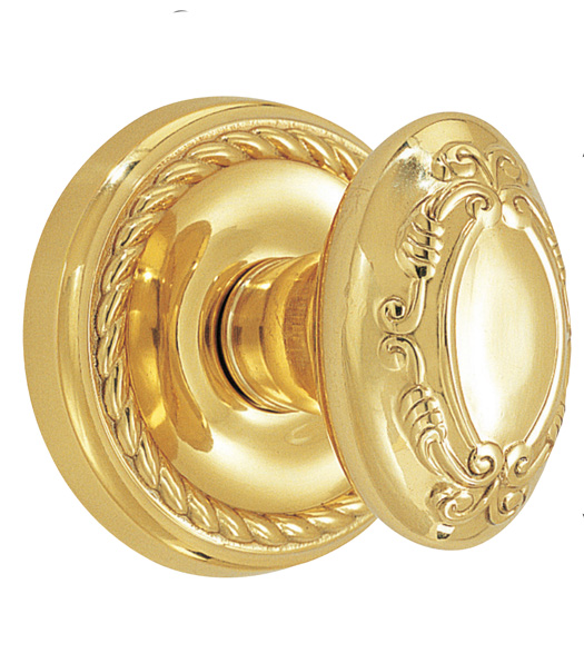 Victoria Door Knob with Rope Rose