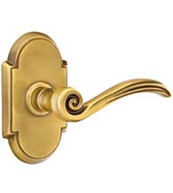 Arched Rose Elan Leverset, Emtek 8058EN