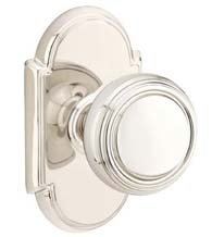 Norwich Knob with Arched Rose, Emtek 8058NW