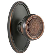 Belmont Knob with Oval Rosette, Emtek 8520BT