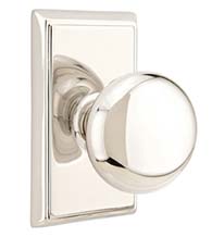 Providence Knob with Rectangular Rose, Emtek 8521P