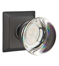 Crystal Providence Knob with Square Rose, Emtek 8531PC