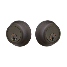 Regular Sandcast Bronze Double Cylinder Deadbolt, Emtek 8350-SB