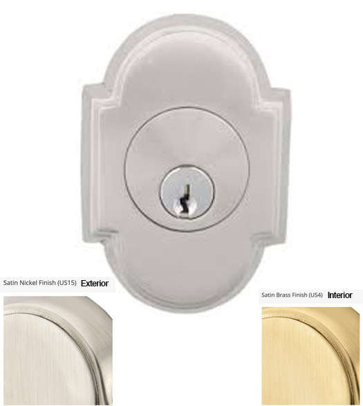 Split Finish Arched Single Cylinder Deadbolt - Doorware.com
