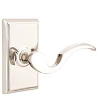 Cortina Lever with Rectangular Rose, Emtek 8521C