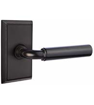 Manning Lever with Rectangular Rosette, Emtek 8521MNG