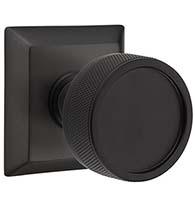 Knurled Conical Knob with Quincy Rose, Emtek 8531CCKNK