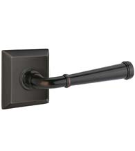 Merrimack Lever with Quincy Rose, Emtek 8531ME