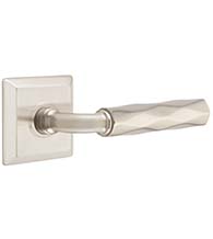 R-Bar Tribeca Lever with Quincy Rose, Emtek 8531RATR
