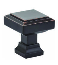 Geometric Square Cabinet Knob, Emtek 86295