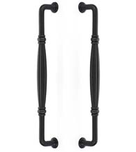 Fluted Back-To-Back Door Handle, Pair, Emtek BTB-86347