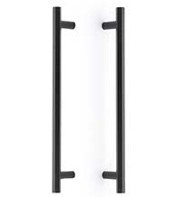 Back-to-Back Modern Hex Door Pull Set, Emtek BTB-87003