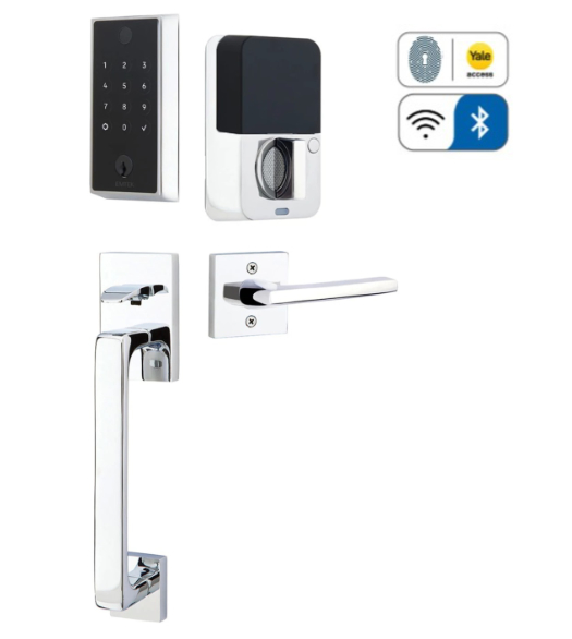 SMART Fingerprint Keypad Handleset with Key