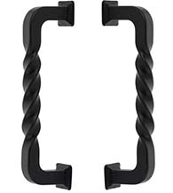 Twist Lost Wax Bronze Back-to-Back Pulls, Pair, Emtek BTB-86069