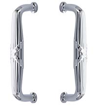 Ribbon and Reed 8 Inch Back-to-Back Pull Set, Pair, Emtek BTB-86080