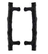 Twig Sandcast Bronze 8 Inch Back-to-Back Pulls, Pair, Emtek BTB-86090