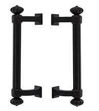 Column Lost Wax Bronze Back-to-Back Pulls, Pair, Emtek BTB-86156