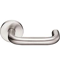 Stainless Steel Cologne Lever with Disk Rose, Emtek S30002CO