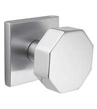 Octagon Knob with Square Rose, Emtek S30003OK