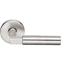 Hercules Stainless Steel Leverset with Disk Rose, Emtek S30002HS