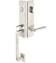 Davos Stainless Steel Handleset, Emtek S40101