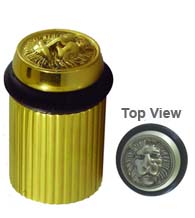 Lion Head Floor Mount Door Stop, Field Enterprises DS-54