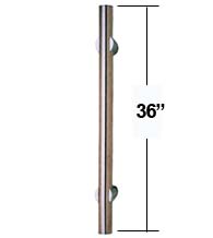 3 Foot Stainless Steel Door Pull, First Impressions PNR150036SMTS4