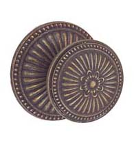 Large Floral Decorative Door Knob Pull, First Impressions BST2003SBRRR