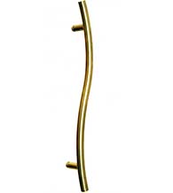 Brass S Door Pull, First Impressions BGH100SCVSBR