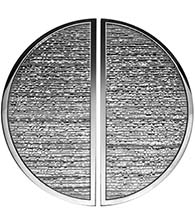 Brooks Hand Hammered Half Circle Door Pull Pair, First Impressions PR-BRK2RDHSBR