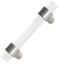 Modern Acrylic Cabinet Pull, First Impressions CBN625SBR