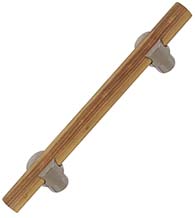 Columbia Wood Door Pull with Stainless Steel Mounts, First Impressions CLB150SS6