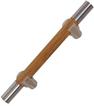 Contemporary Corteo Handle with Stainless Steel, First Impressions CTO150SLVSS6