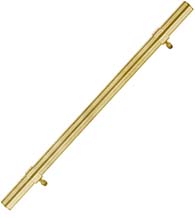 1 Inch Brass Delong Pull, First Impressions DLG100SMTSBR