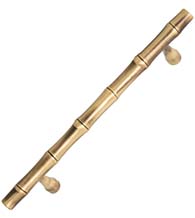Solid Brass Bamboo Door Pull, First Impressions GDP625SBR